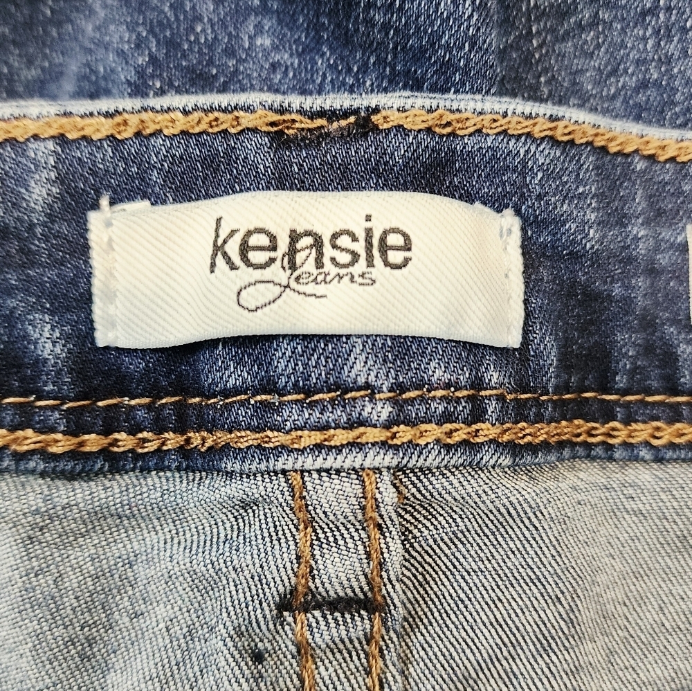 Kensie Effortless Mid Rise Distressed Ankle Jeans Pants - Picture 7 of 10